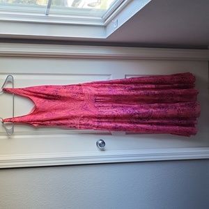 JONES WEAR Dress Maxi dress Pink Paisley Print Boho bold bright Women's Size 8